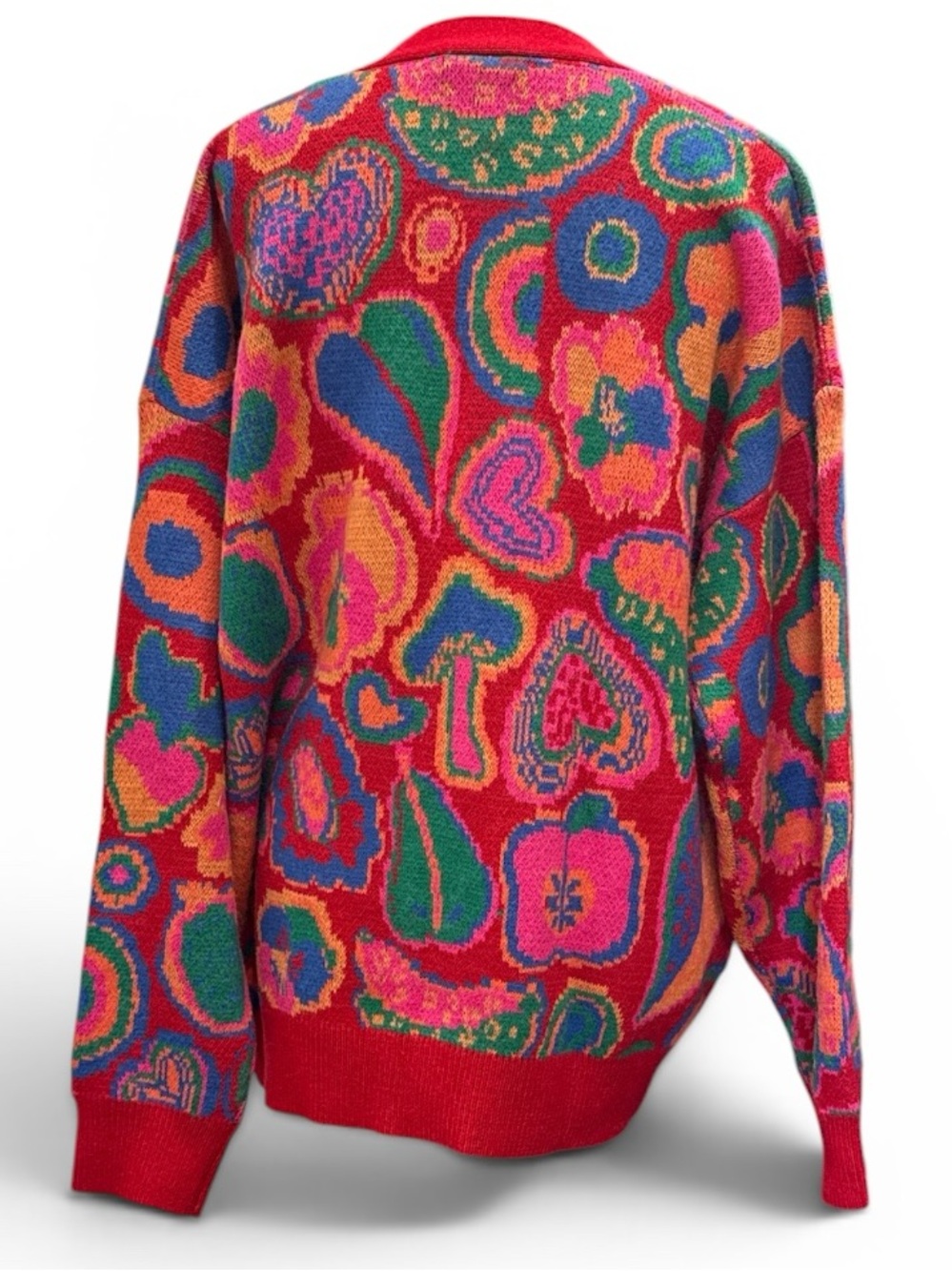 FARM Rio Red Multicolor Abstract-Print Cardigan - Picture 3 of 6